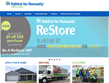 Tablet Screenshot of habitatmonroemi.org